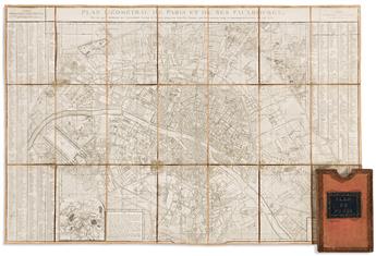 (PARIS.) Group of 11 engraved case maps.